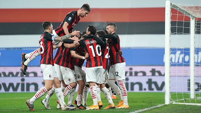 AC Milan đang có thành tích bất bại tại Serie A