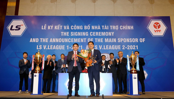 Lễ ký kết và công bố hợp đồng tài trợ của LS Holdings cho V-League và hạng nhất quốc gia 2021